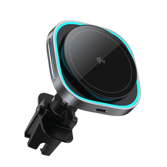 Formagix,Qi2 15W MagSafe Car Mount Charger, Air Vent Holder for iPhone 16/15/14/13/12,Fast Charging, Black