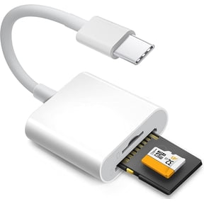 Formagix USB C SD Card Reader, Dual Slot Micro SD Card Reader USB C & SD Card Reader USB Adapter Compatible with iPhone 17/16/15, iPad, MacBook & Laptops, High-Speed Plug and Play Card Reader for iPh