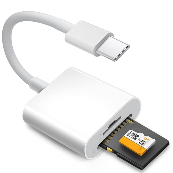Formagix USB C SD Card Reader, Dual Slot Micro SD Card Reader USB C & SD Card Reader USB Adapter for iPhone 16/15, iPad, MacBook, Trail Cameras & Laptops, Plug and Play Card Reader for iPhone