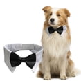 thumbnail image 1 of Pet Collars Product Title Adjustable Dog Neck Tie for Small Medium Large Dogs - Black Wedding Formal Bow Tie Collar Accessory for, 1 of 6