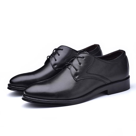 Formal Business Shoes Fashion Men's Casual Pointed Comfortable Leather Shoes Casual Shoes Modern Classic Lace up Leather Lined Perforated Dress Shoes Men's Classic Shoes Breathable Dress