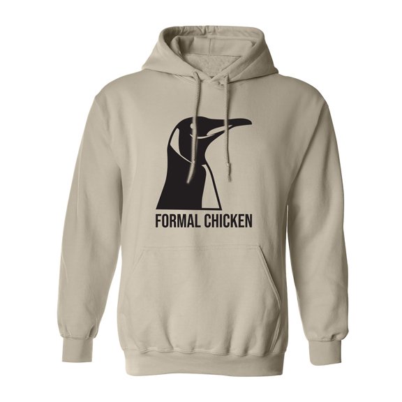 Formal Chicken Adult Hooded Sweatshirt