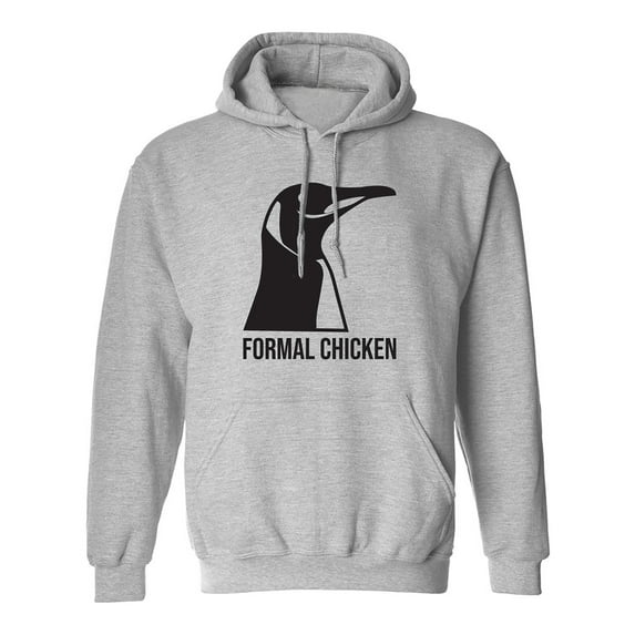 Formal Chicken Adult Hooded Sweatshirt