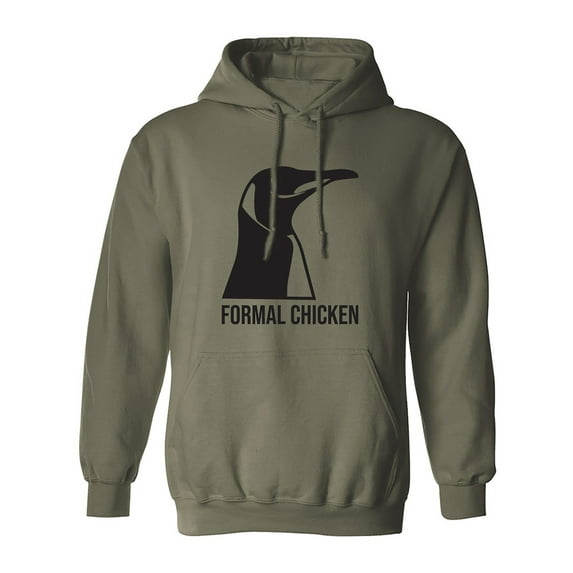 Formal Chicken Adult Hooded Sweatshirt