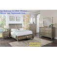 thumbnail image 1 of Formal Classic Grey Finish 4pc Bedroom Furniture Eastern King Size Bed Dresser Mirror Nightstand Sleigh HB w Underbed Drawers, 1 of 6