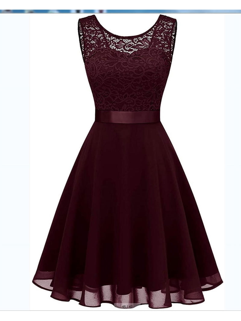 short burgundy cocktail dress Strappy-Back Sequin Party youll be ready to category:Dresses & Skirts V-Neck Sleeveless Beaded Belt size:5/6