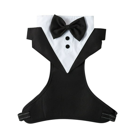Formal Dog Tuxedo Wedding Dog Bandana Dog Wedding Tux with Bowtie Dog Birthday Costume Adjustable Dog Formal Outfit for Medium Large Dogs Pets