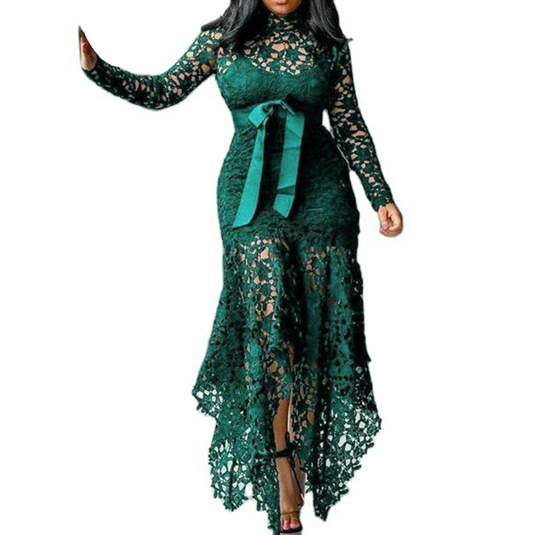 Women's irregular fishtail evening dress Women's irregular fishtail evening dress
