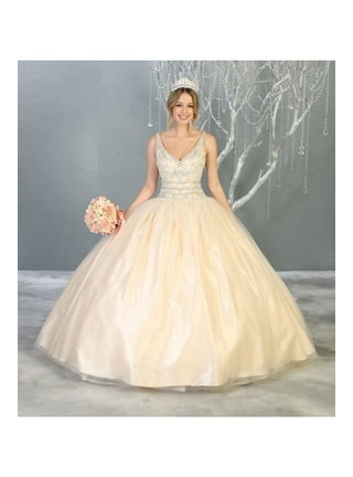 Vestidos de xv color nude deals