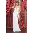 thumbnail image 1 of Formal Dress Shops Inc Juniors Womens Bridal Dress for Reception, 1 of 6