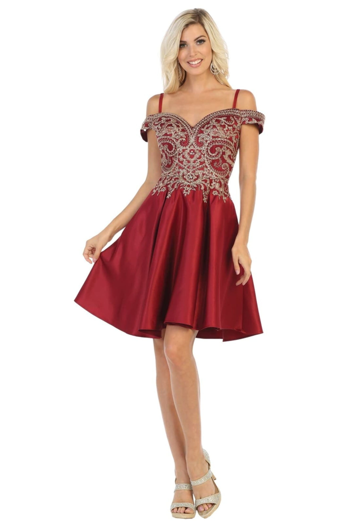 green emerald velvet dress Embroidered Strappy Mini Dress main image 1