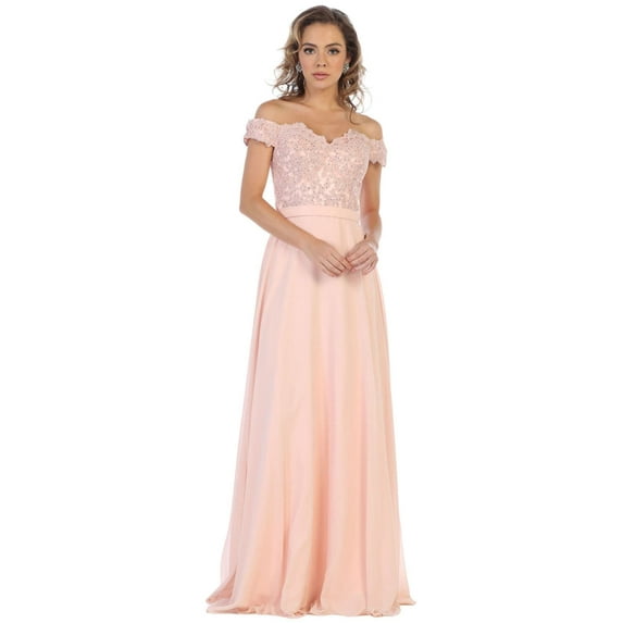 Formal Dress Shops Inc Juniors Womens Off The Shoulder Prom Dress