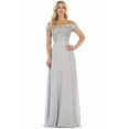 thumbnail image 1 of Formal Dress Shops Inc Juniors Womens Off The Shoulder Prom Dress, 1 of 10