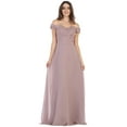 thumbnail image 1 of Formal Dress Shops Inc Juniors Womens Off The Shoulder Prom Dress, 1 of 11