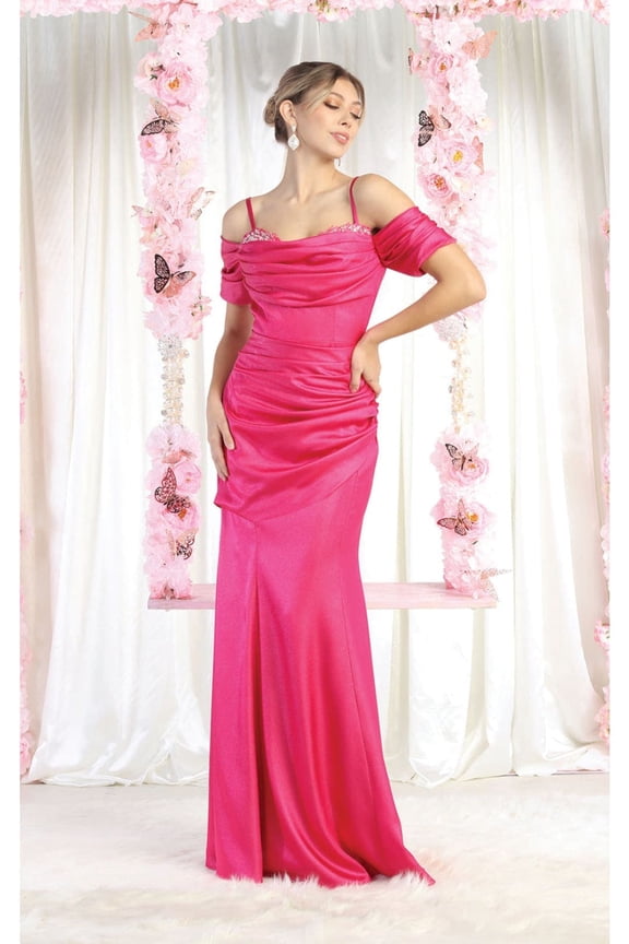 Formal Dress Shops Inc Juniors Womens Open Back Prom Dress