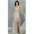 thumbnail image 1 of Formal Dress Shops Inc Juniors Womens Sequined Prom Long Dress And Plus Size, 1 of 5