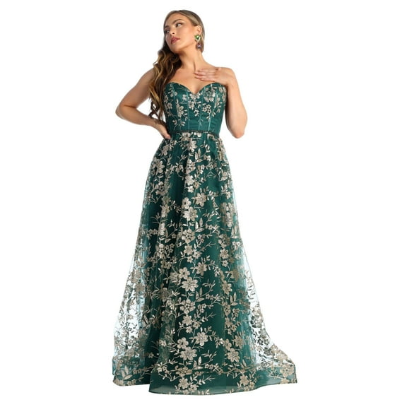 Formal Dress Shops Inc Juniors Womens Strapless Dresses