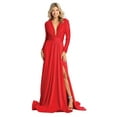 thumbnail image 1 of Formal Dress Shops Inc Juniors Womens Stretchy Formal Evening Gown, 1 of 5