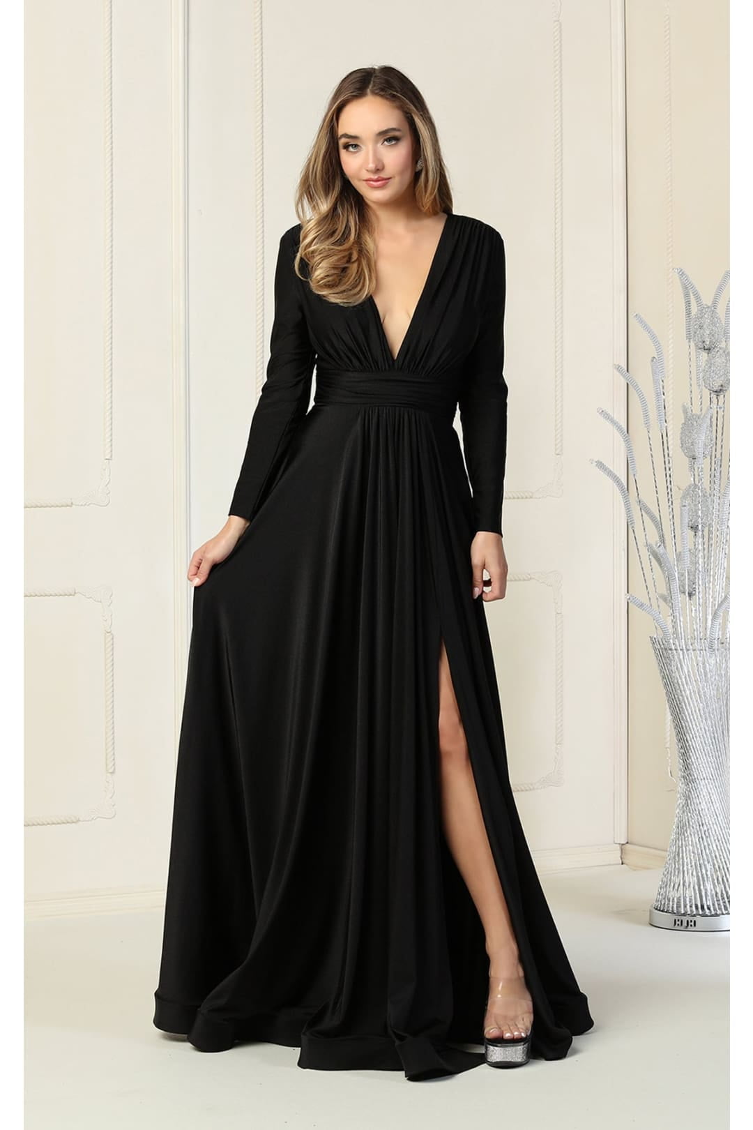 Formal Dress Shops Inc Juniors Womens Stretchy Formal Evening Gown -  Walmart.com