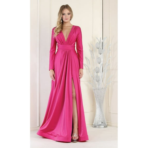 Formal Dress Shops Inc Juniors Womens Stretchy Formal Evening Gown