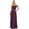 thumbnail image 1 of Women's May Queen Eggplant Bridesmaid Dresses Satin and Plus Size Gowns MQ1644 20, 1 of 7