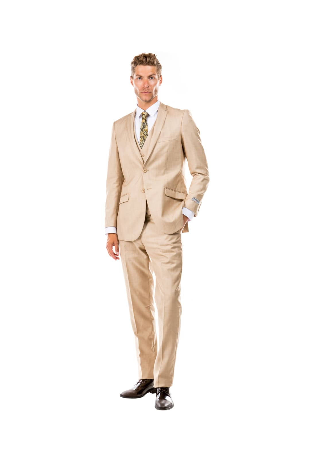 Tan prom sale suit