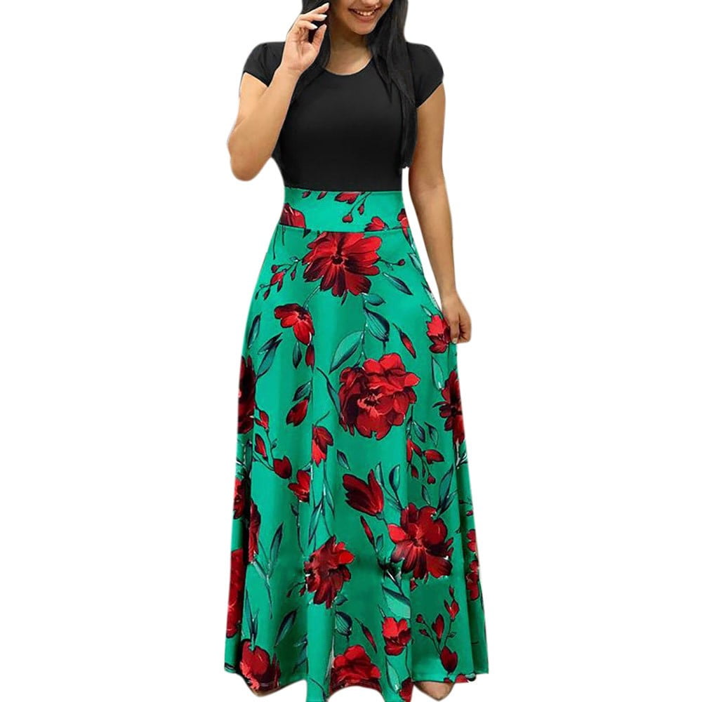UJUNAOR Formal Dresses for Women Work Dresses for Women Olive Green Dress for Women Teacher Dresses for Women Short Sleeve Maxi Dress for Women