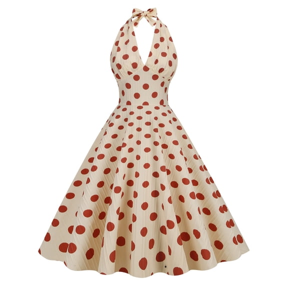 Formal Dresses for Women Holiday Dresses High Waisted Bardot Holiday Dress Hanging Neck Backless Sexy Mid Length Dress for Wedding Guest & Party Night