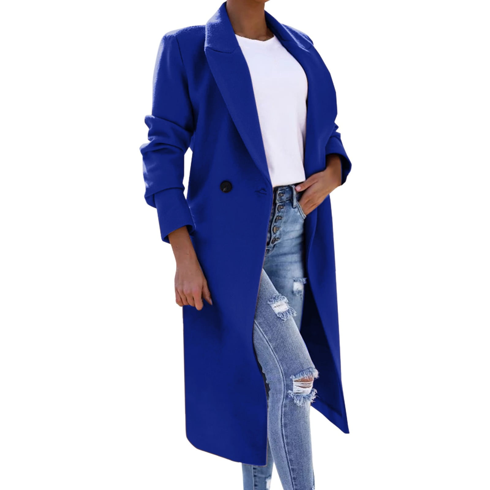  flash sales today deals prime clearance Blouses for Women Coat  Women'S Winter All Loose Cotton Coat Detachable Large Collar Maternity  Coats for Women (Blue, S) : Clothing, Shoes & Jewelry