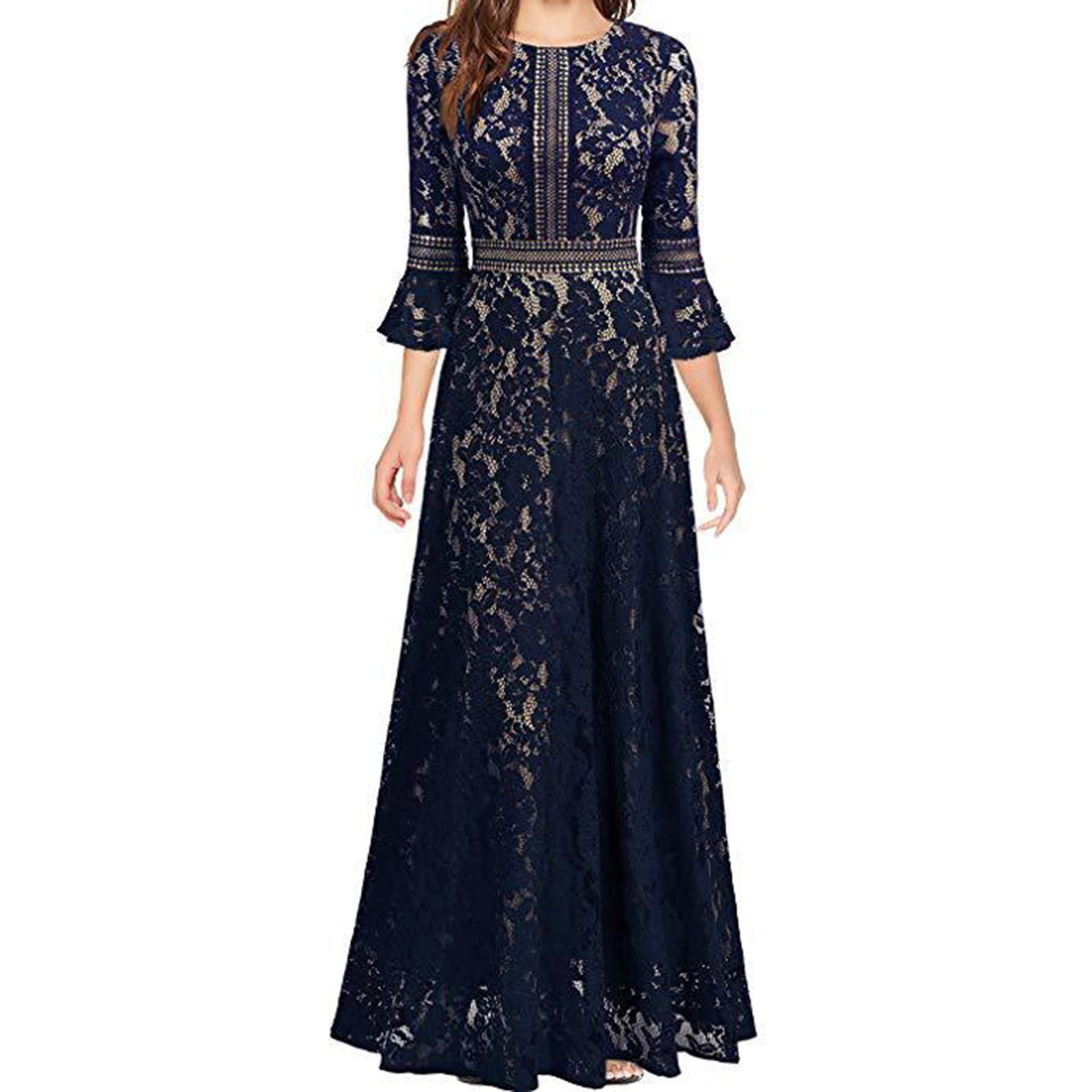 Women Bodycon Party Dress Hollow Out Shoulder Ruffles Long Sleeves with Bowtie Elegant Slim Evening Dating Robes Female Tunics main image 0