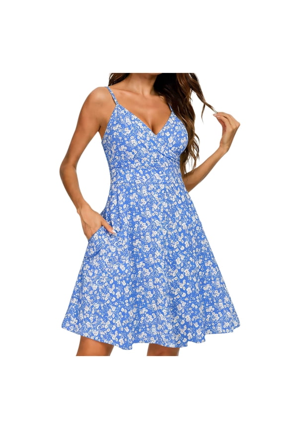 Formal Prom Party Evening Modest Casual Cocktail for Ladies Fall Summer Slip V Neck Long High Cut Camisole Elastic Waist Dresses Homecoming Dress Womens 2026