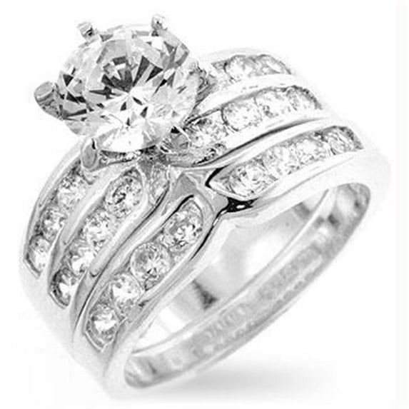 Formal Silver Engagement Set- Size : 06