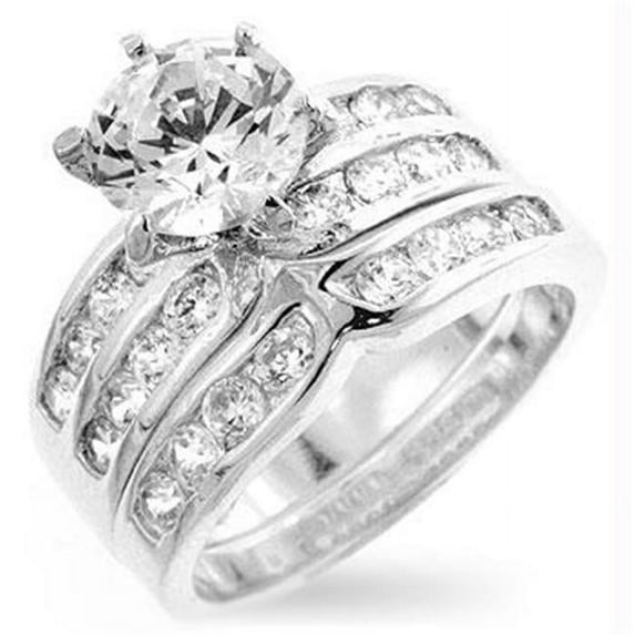 Formal Silver Engagement Set- Size : 07