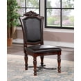 Formal Traditional Brown Cherry Solid Wood 6pcs Dining Chairs Faux Wood formal-traditional-brown-cherry-solid-wood-6pcs-dining-chairs-faux-wood