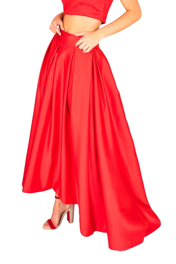 Formal Train Skirt Lace Top Combo Dress For Women