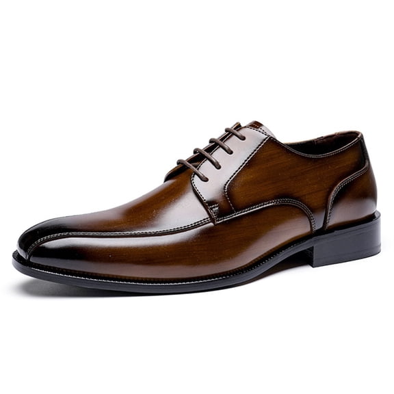 Formal Wear Men's Shoes Men's Leather Shoes Men's Leather Business Retro British Casual Cowhide Men's Leather Shoes