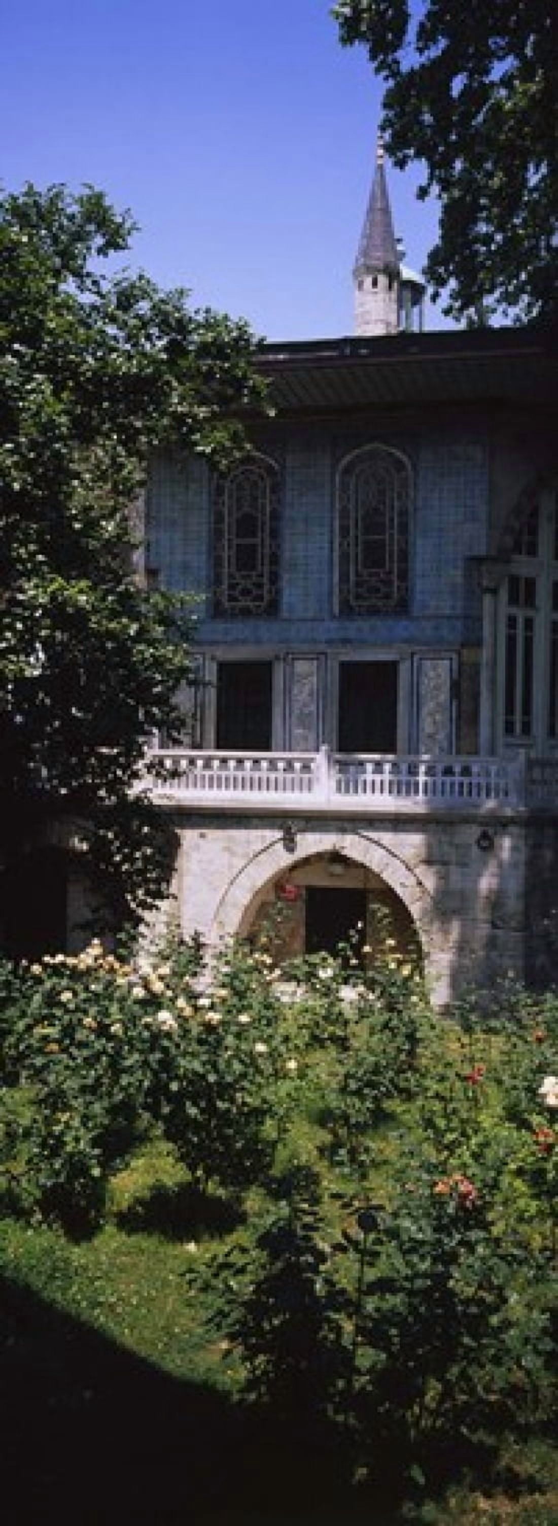 Formal garden in front of a building Baghdad Pavilion Topkapi Palace Istanbul Turkey Canvas Art - Panoramic Images (18 x 7)