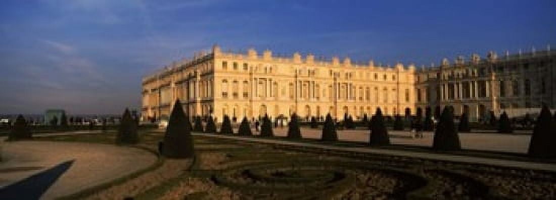 Formal garden in front of a castle Chateau de Versailles Versailles Paris Ile-de-France France Canvas Art - Panoramic Images (18 x 7)