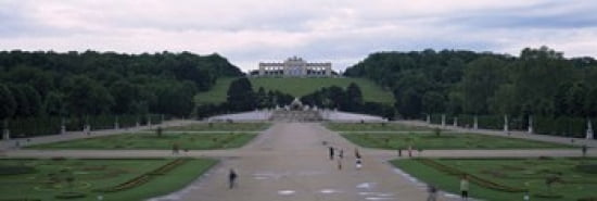 Formal garden in front of a palace Schonbrunn Palace Garden Schonbrunn Palace Vienna Austria Canvas Art - Panoramic Images (36 x 12)