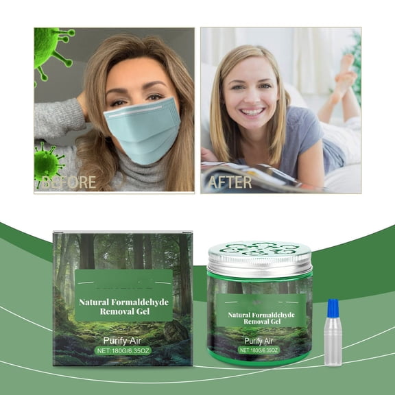 Formaldehyde Remover, Home Air Purifier Odor Eliminator Indoor Formaldehyde Neutralizer for Bedroom Living Room Office New House Furniture, Air Freshener Deodorizer Purifying Kit