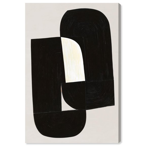 Formation I Canvas Print Black Minimalist Art by Art Remedy, Gallery Wrapped, 16 x 24