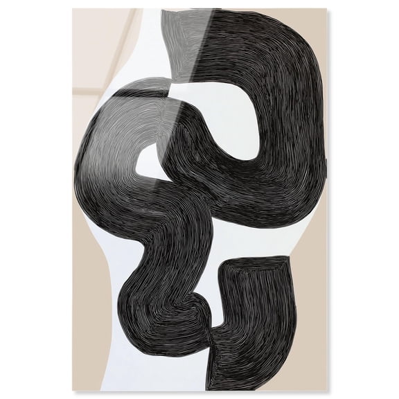 Formation III Acrylic Print Black Minimalist Art by Art Remedy, Ready to Hang, 10 x 15