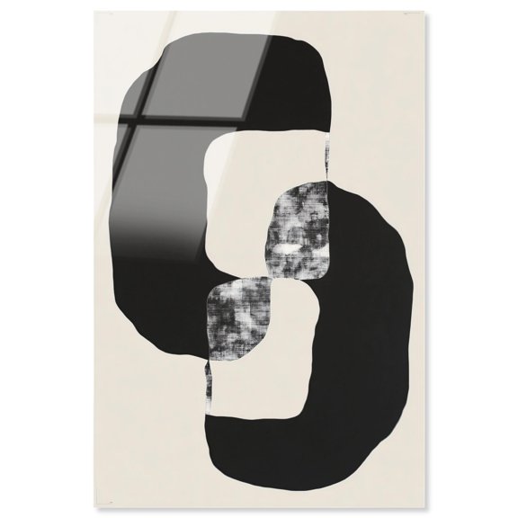 Formation V Acrylic Print Black Minimalist Art by Art Remedy, Ready to Hang, 20 x 30