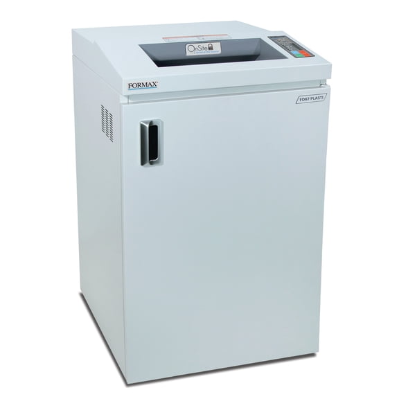 Formax FD 87 Plastic 38-Sheet Cross-Cut Paper, Plastic & Laminate Shredder