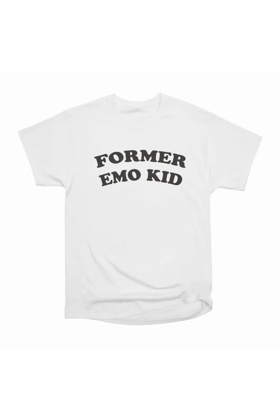 Former Emo Kid RetroStyle Typography Design Black Text T-Shirt Tee Gift For Him Merch For
