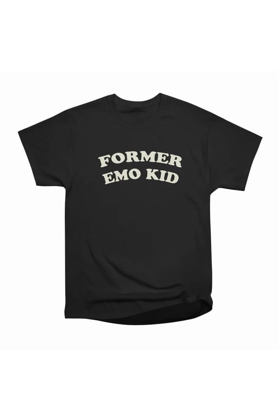 Former Emo Kid RetroStyle Typography Design White Text T-Shirt Tee Gift For Him Merch For