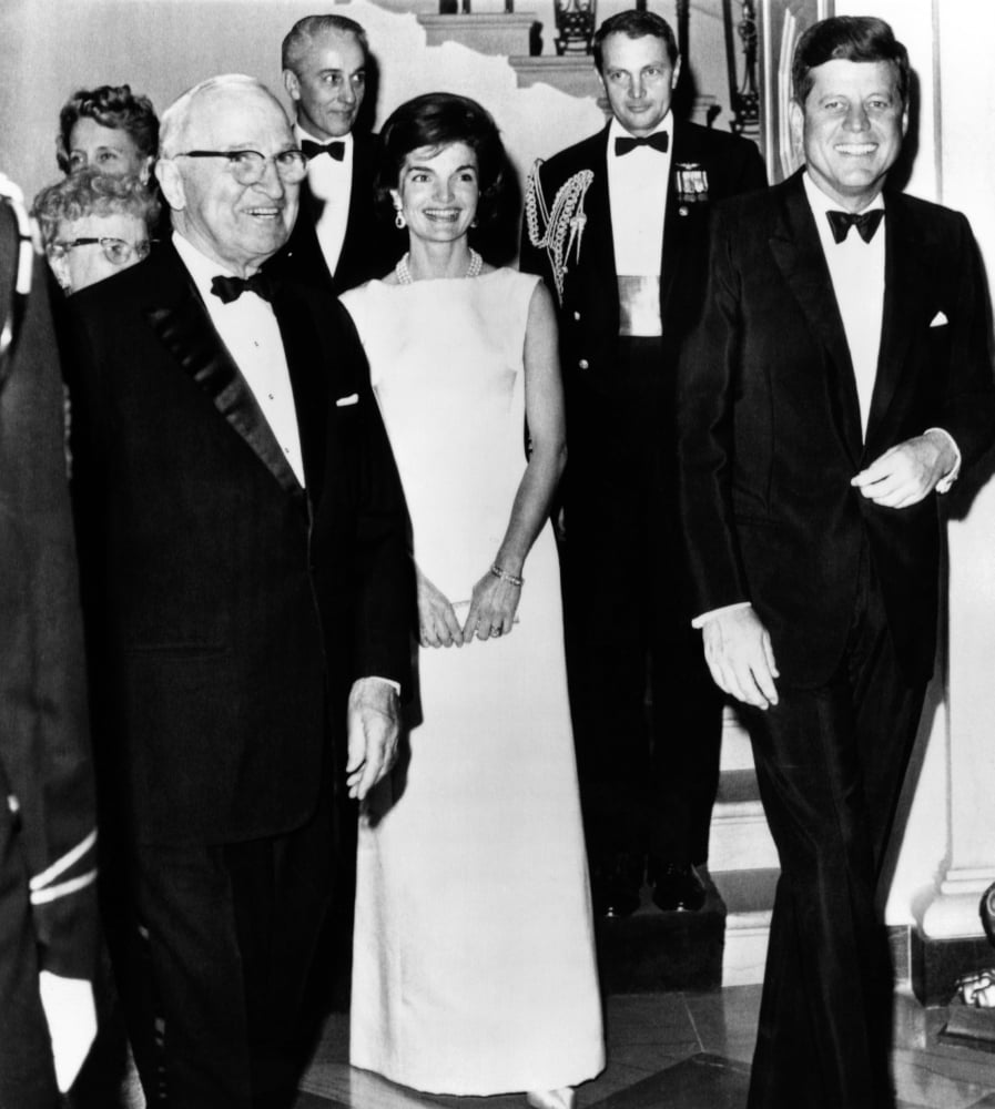Former President And Bess Truman Were Guests Of Honor Of President And Jacqueline Kennedy'S At The White House. Nov. 1