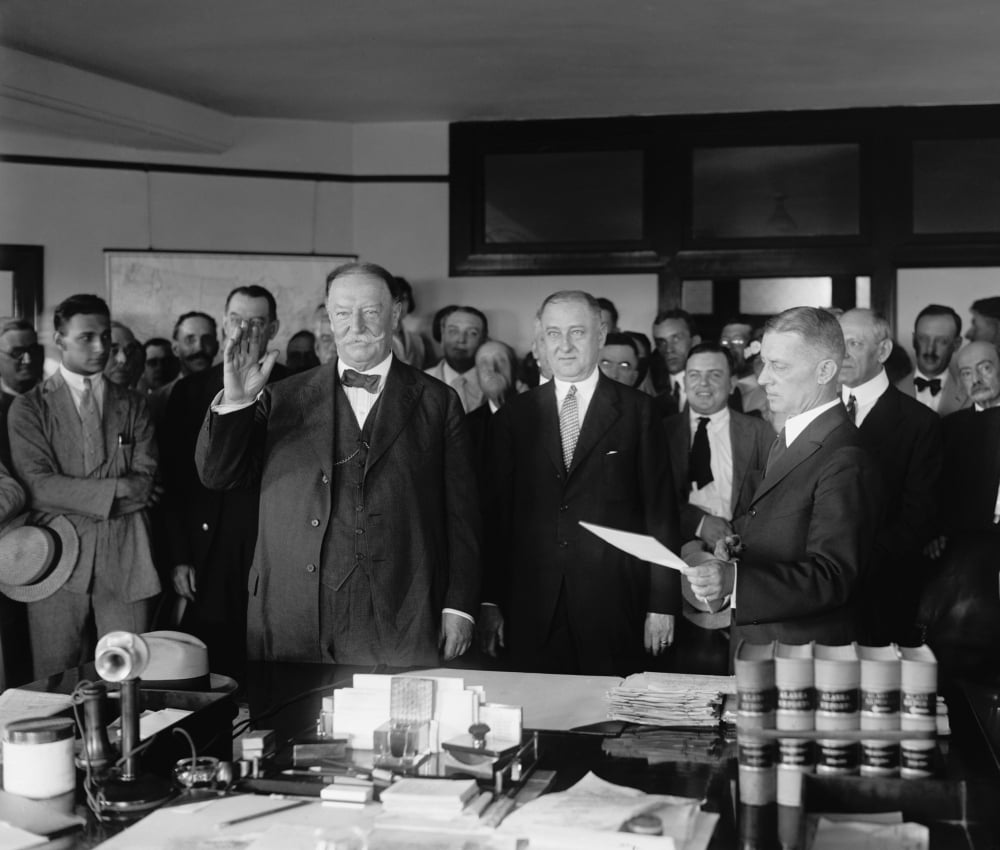 Former President William Howard Taft Being Sworn In As Chief Justice Of ...
