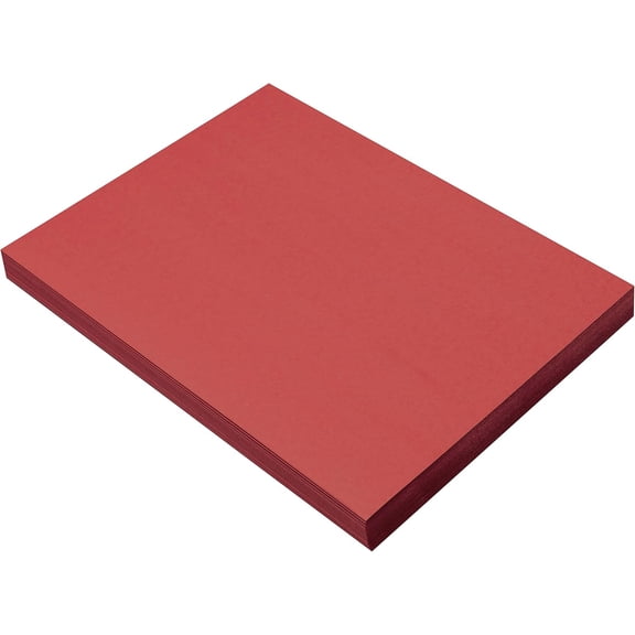 Formerly SunWorks) Construction Paper, Red, 9" x 12", 100 Sheets