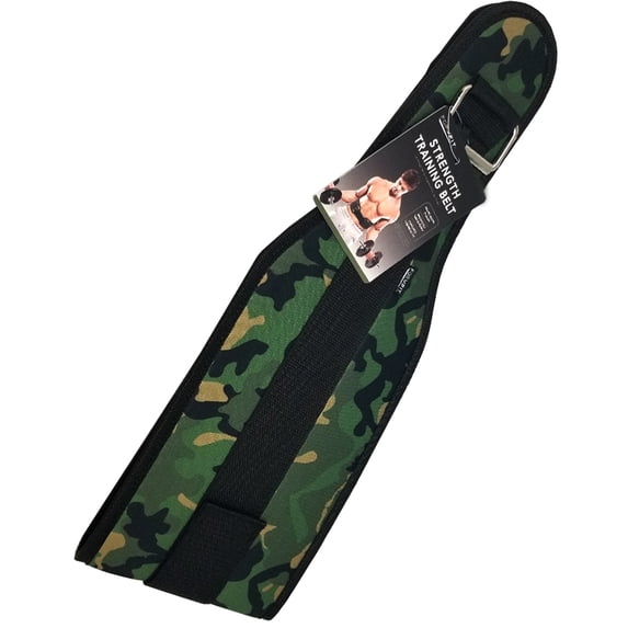 Formfit Strength Training Belt, Weightlifting, Back Support, Workout Lumbar Support Camouflage